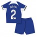 Tanie Strój piłkarski Chelsea Axel Disasi #2 Koszulka Podstawowej dla dziecięce 2023-24 Krótkie Rękawy (+ szorty)